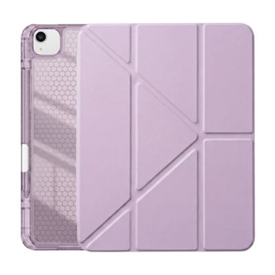 PS iPad Air 13 inç (M4)/(M3)/(M2) Tri Folding Standlı Kılıf - Lila