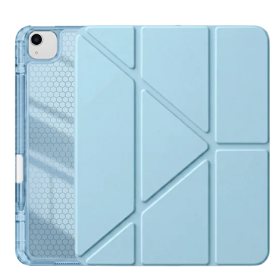 PS iPad Air 13 inç (M4)/(M3)/(M2) Tri Folding Standlı Kılıf - Turkuaz