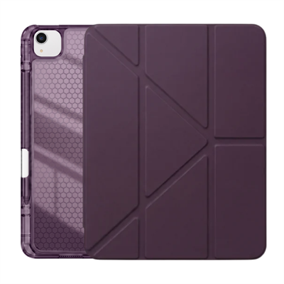 PS iPad Air 13 inç (M4)/(M3)/(M2) Tri Folding Standlı Kılıf - Damson