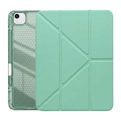 PS iPad Air 13 inç (M4)/(M3)/(M2) Tri Folding Standlı Kılıf - Yeşil