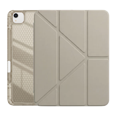 PS iPad Air 13 inç (M4)/(M3)/(M2) Tri Folding Standlı Kılıf - Bej