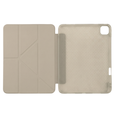 PS iPad Pro 13 inç (M5)/(M4) Tri Folding Standlı Kılıf - Bej
