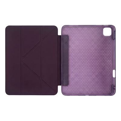 PS iPad Pro 11 inç (M5)/(M4) Tri Folding Standlı Kılıf - Damson