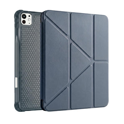 PS iPad Pro 11 inç (M5)/(M4) Tri Folding Standlı Kılıf - Gri