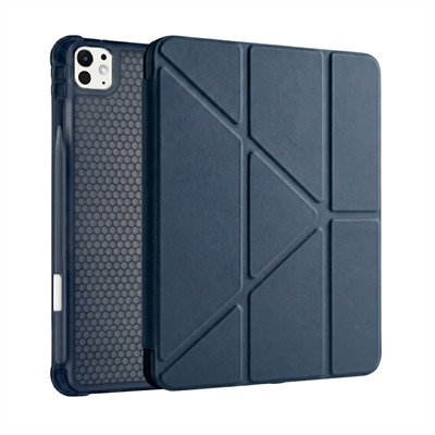 PS iPad Pro 11 inç (M5)/(M4) Tri Folding Standlı Kılıf - Lacivert