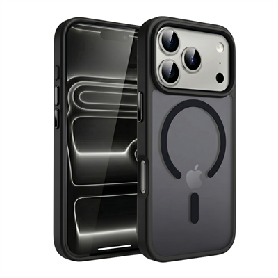 PS iPhone 17 Pro Max Mist Serisi Magsafe Kılıf - Siyah