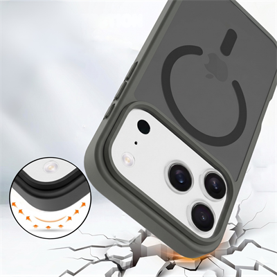 PS iPhone 17 Pro Max Mist Serisi Magsafe Kılıf - Gri