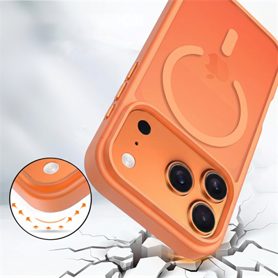 PS iPhone 17 Pro Max Mist Serisi Magsafe Kılıf - Turuncu