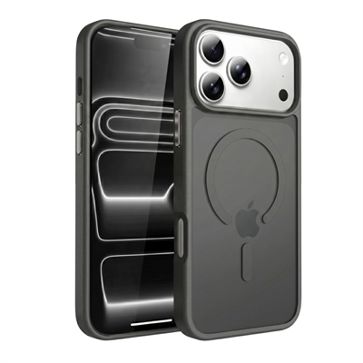PS iPhone 17 Pro Max Mist Serisi Magsafe Kılıf - Gri