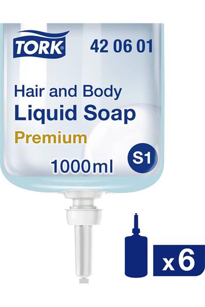 Hair body Sıvı Sabun Premium 1litre koli Içi 6 Adet 420601