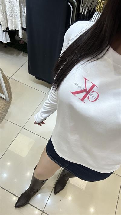 Uzun kollu marka tshirt