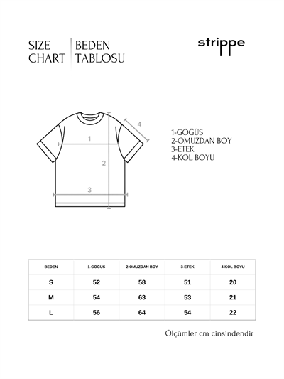 BRETON	 - Kahverengi Çizgili Regular Kalıp Krem T-shirt 