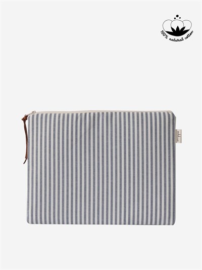 LINEA -Çizgili Lacivert Laptop - Tablet Kılıfı