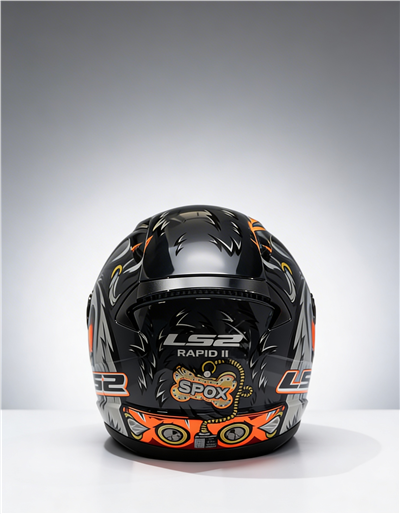 LS2 RAPID 2 SPOX GRİ-KIRMIZI KASK-90498794