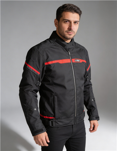 LS2 RIVA MONT SİYAH KIRMIZI-90507472