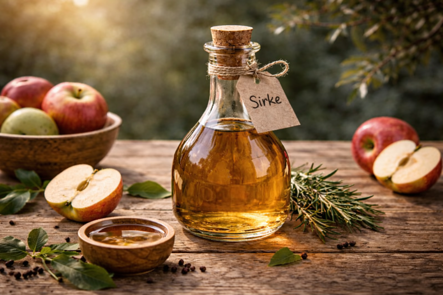 El Yapımı Doğal Fermente Sirke