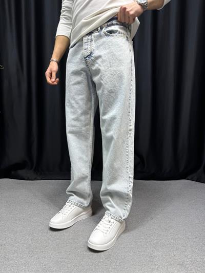 Baggy Kalıp Pantolon Buz Mavi