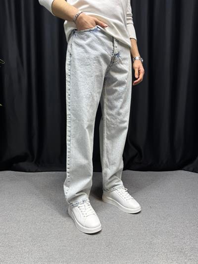 Baggy Kalıp Pantolon Buz Mavi