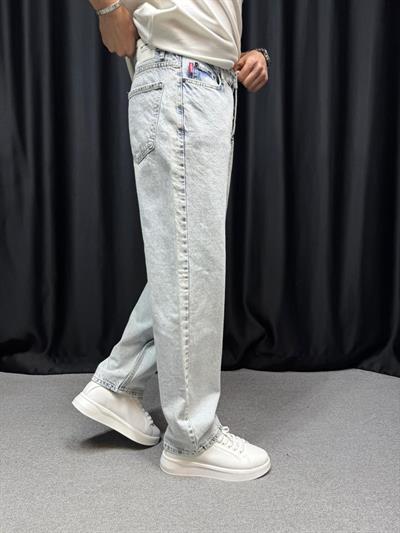 Baggy Kalıp Pantolon Buz Mavi