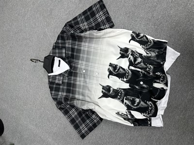 Ekose Baskı Detaylı Oversize Gömlek