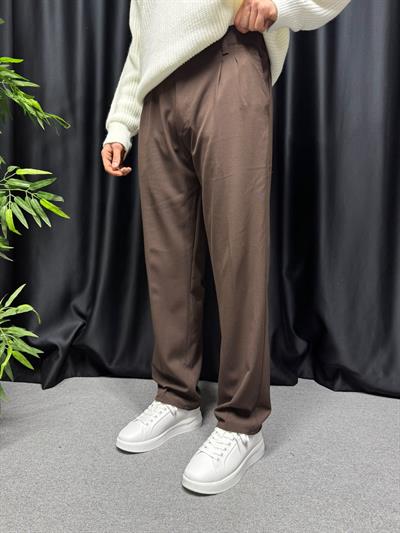 LK Baggy Kumaş Pantolon Kahve