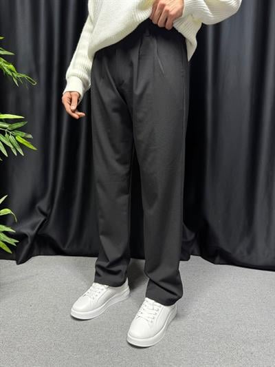 LK Baggy Kumaş Pantolon Siyah
