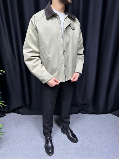 Oversize Su Geçirmez Mevsimlik Ceket Yeşil