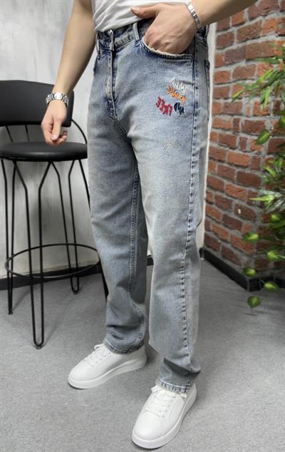Relax Fit Nakıl Baskı Detay Pantolon