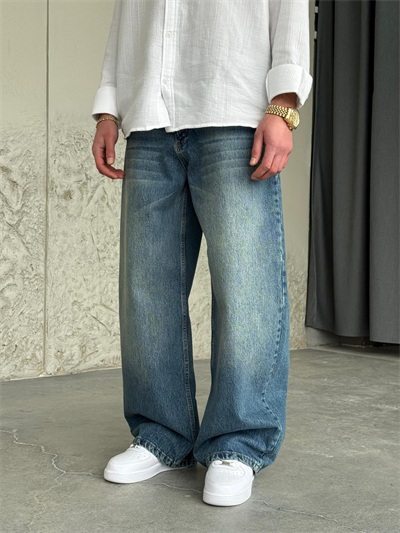 Balon Kalıp Mavi Baggy Pantolon