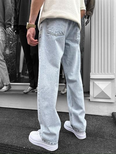 Buz Mavi Baggy Pantolon