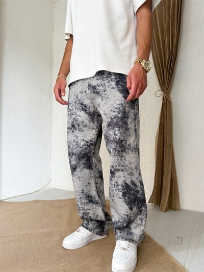 Desenli Gabardin Pantolon