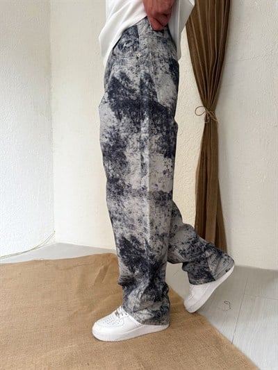 Desenli Gabardin Pantolon