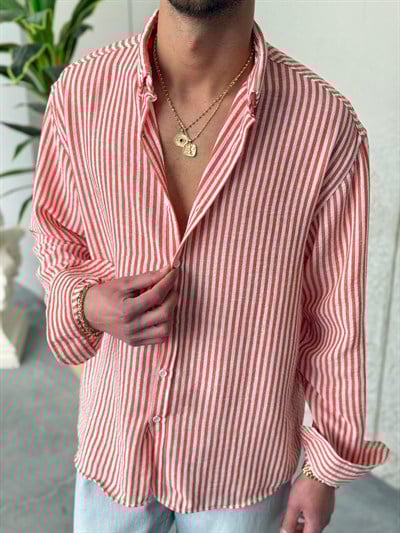 Gıesto Kırmızı Çizgili Gömlek 
