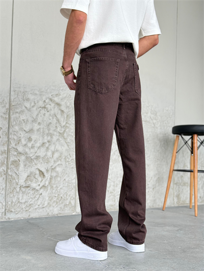 Kahve Baggy Kot Pantolon