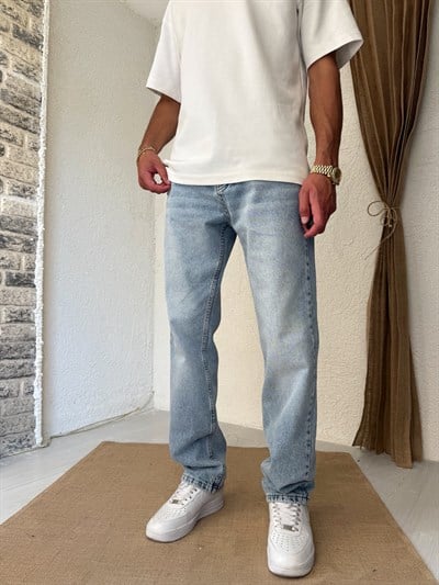 Kar Yıkama Baggy Kot Pantolon 