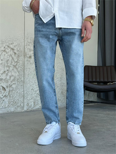 Kar yıkama Mavi Boyfrıend Kot Pantolon