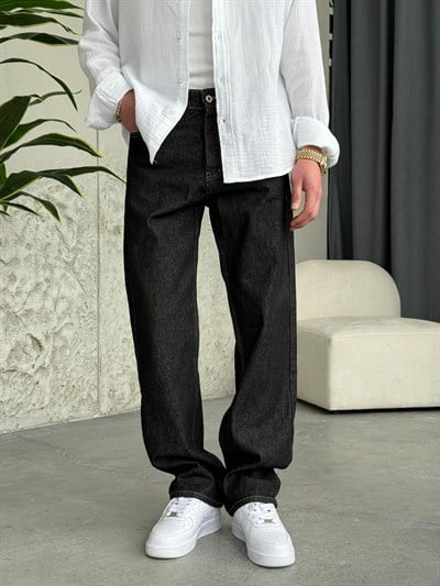 Kırçıllı Baggy Kot Pantolon