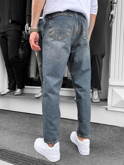 Koyu Mavi Yıkamalı Boyfriend