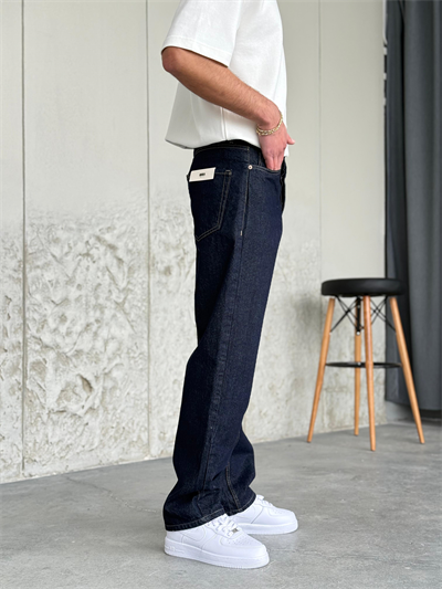 Lacivert Baggy Kot Pantolon