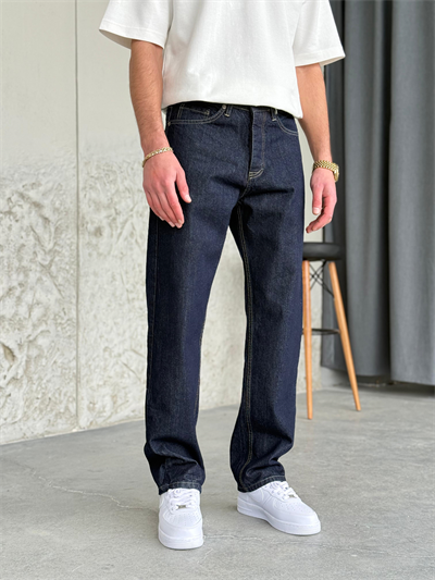 Lacivert Baggy Kot Pantolon