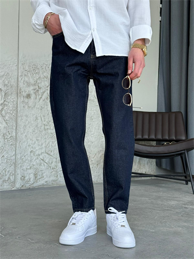 Lacivert Boyfrıend Kot Pantolon 