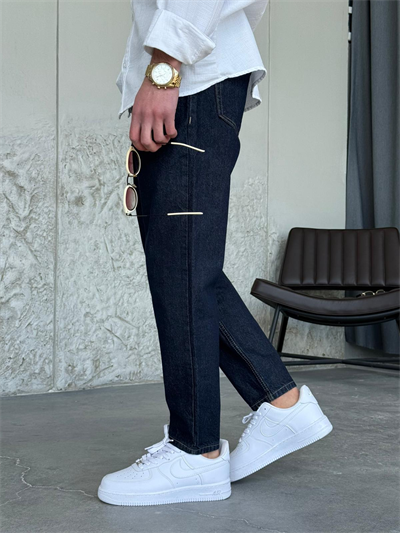 Lacivert Boyfrıend Kot Pantolon 