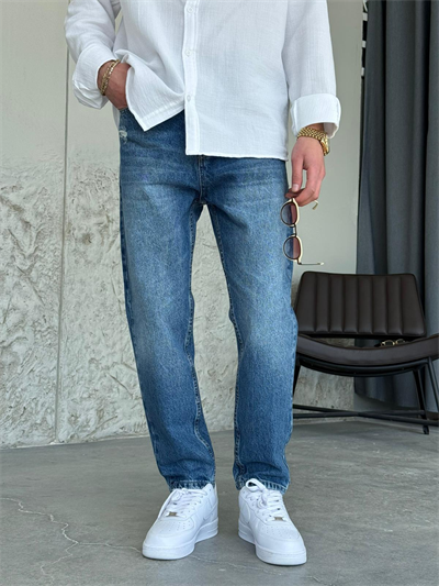 Mavi Lazer Detaylı Boyfrıend Kot Pantolon