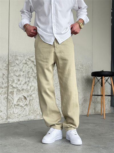 Mint Yeşili Regular Kalıp Gabardin Pantolon