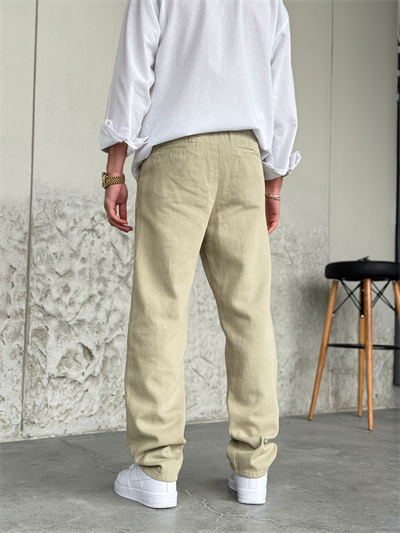 Mint Yeşili Regular Kalıp Gabardin Pantolon