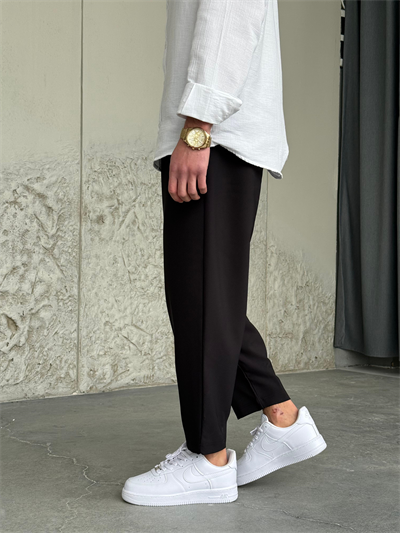 Rahat Kalıp Boyfrıend Siyah Jogger Pantolon 