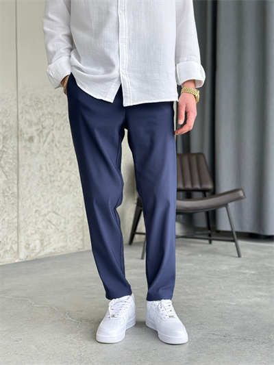Slimfit Lacivert Likralı Jogger Pantolon 