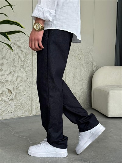Straight Fit Lacivert Pantolon 