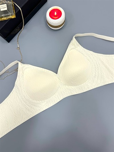 Desenli Soft Lazer Kesim 2li Sütyen Set