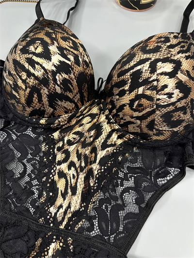 Gold Leopar Body Suit
